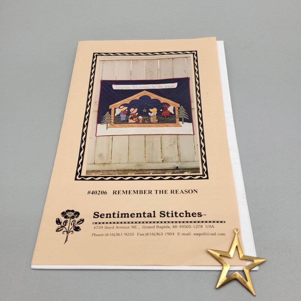 Remember the Reason for the Season Applique Wall Hanging Quilt Pattern